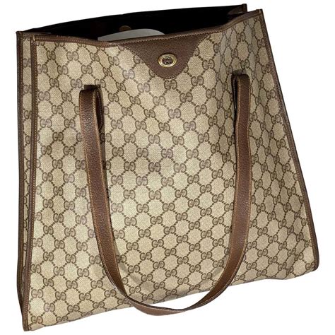 brown gucci tote bag|Gucci gg canvas tote bag.